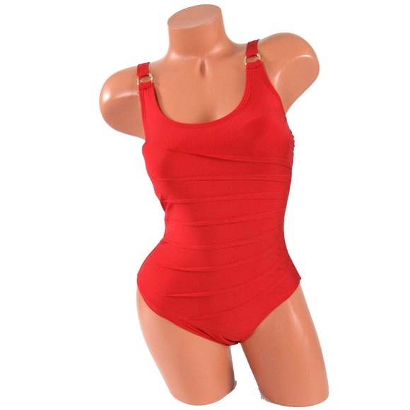 red calvin klein swimsuit